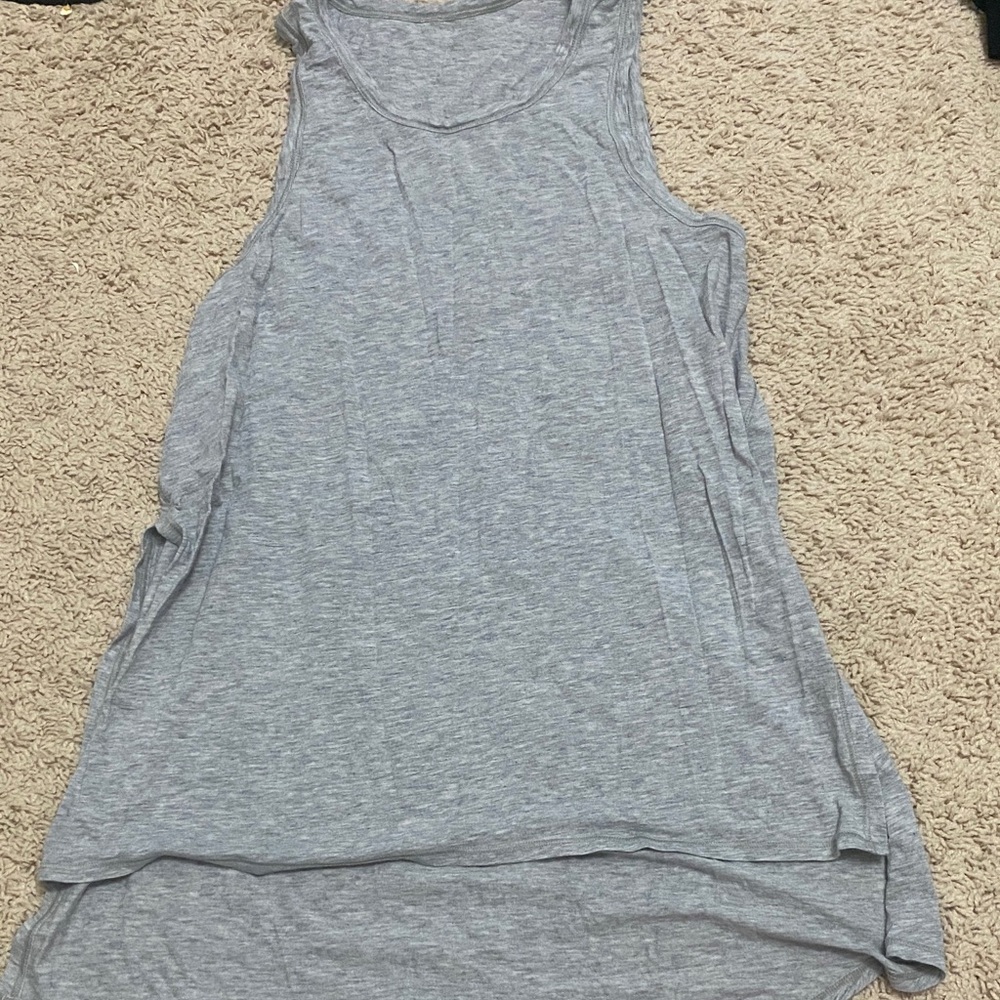 Lululemon Gray High-Low Tank Top